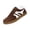 Brown, variant on Casual Sneakers for Women, Fashion Retro Stripe Sneakers, Lace-Up Casual Shoes, Gum Sole Anti Slip Walking Skate Tennis Trainers Black