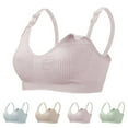 thumbnail image 3 of Women‘s Bra Wireless Maternity Seamless Front Buckle Breastfeeding Bra With Pads, 3 of 3