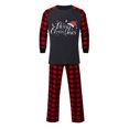 thumbnail image 4 of Christmas Family Pajamas Matching Sets, Merry Christmas Family Pjs Xmas Long Sleeved Top and Pants Family Set Parent Checkered Pjs Xmas, Pajamas for Family Couples Women Men, 4 of 4