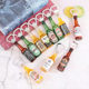 thumbnail image 2 of Abridor de botellas de cerveza de vidrio, abridor de botellas de vino blanco retro con forma de vino, simulación de botella de cerveza para refrigerador, 2 of 5