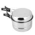 thumbnail image 5 of Stainless Steel Portable Outdoor Travel Camping Picnic Cookware Cooking Pot Pan Bowel Set, 5 of 5
