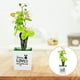 thumbnail image 3 of KAKOWELY Bonsái de orquídea polilla artificial para decoración de escritorio, flor artificial en maceta, planta en maceta simulada, 3 of 5