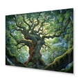 thumbnail image 2 of Designart "Brances Canopies beauty I" Landscape Trees Metal Art Living Room, 2 of 5