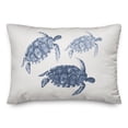 thumbnail image 2 of Creative Products Watercolor Sea Turtles 14x20 Spun Poly Pillow, 2 of 3