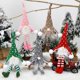 thumbnail image 2 of Colgante de árbol decorativo, diseño de gnomo de Navidad, tela tejida, Adornos de árbol de Navidad, decoración de fiesta, 2 of 5