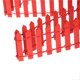 thumbnail image 3 of Mini valla de madera Inteprter maceta decorativa para jardín paisaje suministro de barrera para patio Rojo 100 x 3 cm, 3 of 6