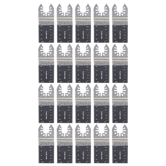 ALL-CARB 20 Pcs 35-89mm Bi-Metal Oscillating Multi Tool Saw Blades Wood Metal Cut Cutter