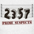 thumbnail image 3 of CafePress - The Prime Number Suspects T Shirt - Light T-Shirt Kids XS-XL, 3 of 4