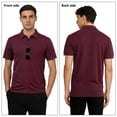 thumbnail image 7 of SPEEDRUN Polo Shirt for Men's and Big Men's, Comfort Collar Casual Golf Polo Shirts with Sunglasses Loop, Sizes 3XL, 7 of 7