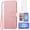 Pink, variant on Asuwish Compatible with Samsung Galaxy A36 5G Wallet Phone Case and Tempered Glass Screen Protector Flip Credit Card Holder Stand Bling Glitter Cell Cover for A 36 36A LTE SM-A366U Women Men Purple
