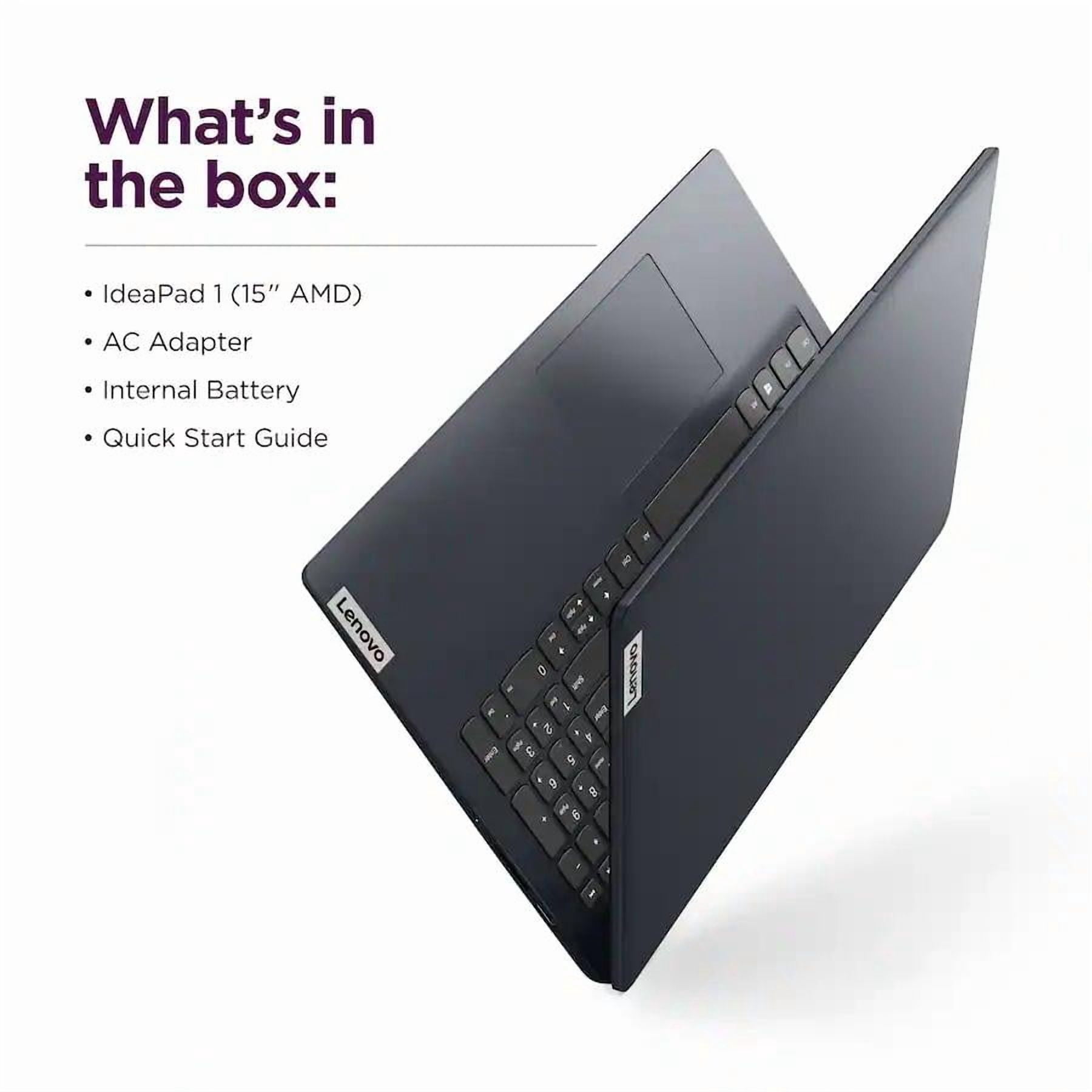 Lenovo - IdeaPad 1 15.6" Full HD Laptop - AMD Ryzen 5 7520U 2022 - 8GB Memory- 256GB SSD - Abyss Blue
