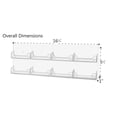 thumbnail image 4 of Marketing Holders Wall Business Card Holder with Hanging Hardware for 3.5" x 2" Gift Cards Clear Acrylic 8 Slot Display Holds 50 Contact or 30 Membership Cards No Assembly, 4 of 4