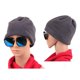 thumbnail image 3 of Bufanda de Tubo Bandana para La Cabeza Gorra para El Cuello Redecilla Gorros Beanie Gorro funciones para La Cabeza Gris, 3 of 9