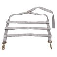 thumbnail image 2 of cciyu 2PCS Grey Car Dolly Wheel Net Tire Basket Tow Adjustable Ratchet Tie Down Straps with J Hooks, 2 of 5
