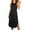 Black, variant on Women's Sleevelee Tank Dress Midi Summer Casual Scoop Neck Basic Split Maxi Beach Vacation Tshirt Sundresses with Pockets