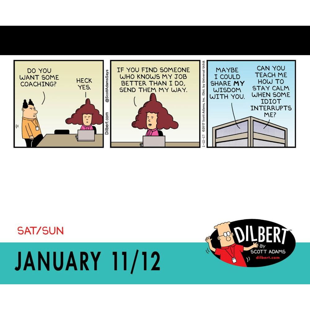 2020 Dilbert Day To Day Calendar Walmart Com Walmart Com