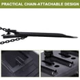 thumbnail image 5 of ChaoLink Clamp On Quick Spade 46in x 19in, Attachment for Skid Steer, Tractor Bucket or Pallet Fork, Integrated Chain Hook, Dig Footings, Trenches, and Stump Removalblack, 5 of 8