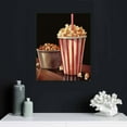 thumbnail image 4 of Nawypu  Canvas Wall Art Classic Old Fashion Film Reels Popcorn Poster Painting Vintage Bar Pub Home Movie Theater Media Room Wall Decor Gallery Canvas Wrapped Artwork, 4 of 4