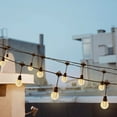thumbnail image 3 of Bibana 35 FT Globe String Lights Outdoor Commercial Grade Light with 20 G50 Shatterproof LED Bulbs Waterproof Extendable for Indoor Outdoor Wedding Garden Party Christmas Trees Decoration (Warm), 3 of 7