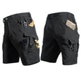 thumbnail image 6 of hlysgo Men's Cargo Shorts Lightweight Stretch Ripstop Hiking Work Shorts Waterproof Casual Shorts with Multi Pockets Black,3xL, 6 of 6