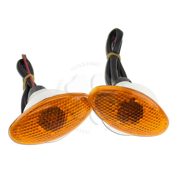 Amber Motorcycle Flush Mount Turn Signals Suzuki GSXR Honda CBR Kawasaki Yamaha