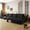 Black, variant on 135" Cloud Sectional Couch with Right Face L-Shape Chaise,Modern Modular Sofa with Deep Seat, Upholstered Couches for Living Room Bedroom,No Assembly Required(Plush Corduroy Fabric) (Black)