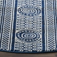 thumbnail image 4 of SAFAVIEH Evoke Keisha Abstract Area Rug, Royal/Ivory, 6'7" x 6'7" Round, 4 of 4