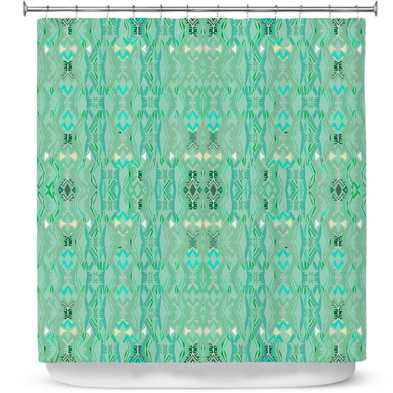 Shower Curtains 70" x 73" from DiaNoche Designs by Susie Kunzelman - Summers End Aqua