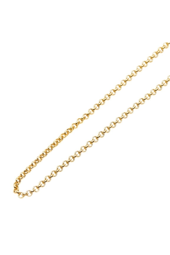 Pre-Owned Christian Dior Dior CD Logo Rhinestone Long Necklace, Gold Plated, Women's