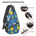thumbnail image 3 of Lsque Rubber Duck Pattern Cross Chest Bag Diagonally – Premium Durable Front Chest Sling with Adjustable Padded Strap, High-Capacity Storage, 3 of 8