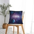 thumbnail image 5 of Fuzoiu Planets Stars And Galaxies1 Print Square Pillow Cover,Hidden Zipper Design,Luxury Square Pillow Case, Throw Pillow,Couch Cushion-18"x18", 5 of 7