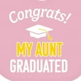 thumbnail image 4 of Inktastic Congrats My Aunt Graduated with Cap Boys or Girls Baby Bib, 4 of 4
