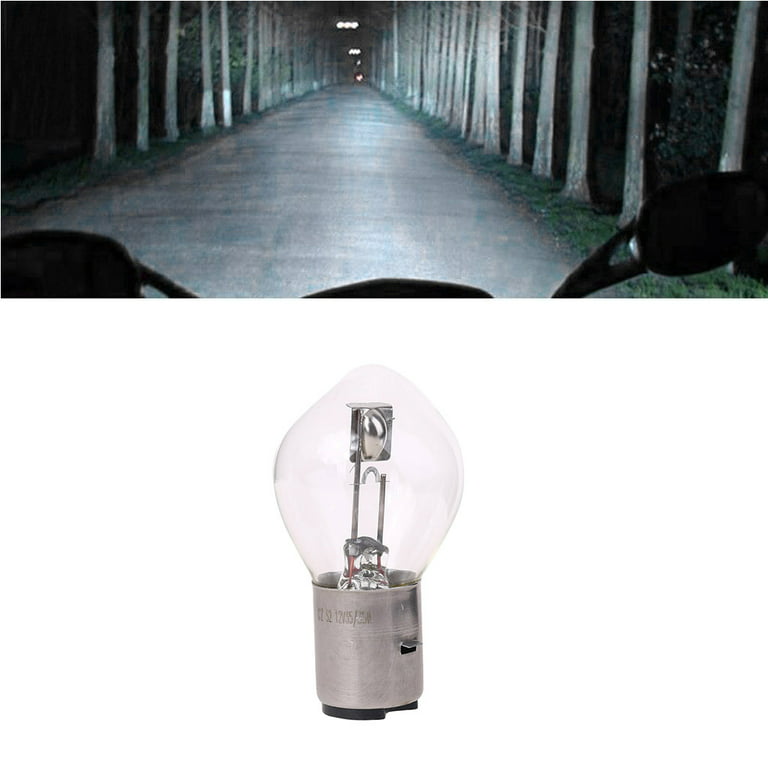 ✪ Motorcycle 12V 25W 10A B35 BA20D Headlight Bulb For ATV Moped Scooter  Glass
