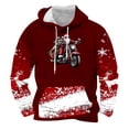 thumbnail image 1 of Sudadera con capucha para hombre, moda, movimiento, estampado navideño, suéter con capucha, sudadera con capucha, blusa para hombre, blusa de poliéster, 1 of 3