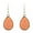Coral, variant on Fashion New Silver Plated Resin Druzy Teardrop Earrings Drusy Drop Hook Earrings