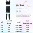thumbnail image 5 of YiZYiF Kids Girls Sports Set Wide Shoulder Straps Padded Cropped Vest with Leggings Gym Workout Outfit Black&Light Blue 10, 5 of 5