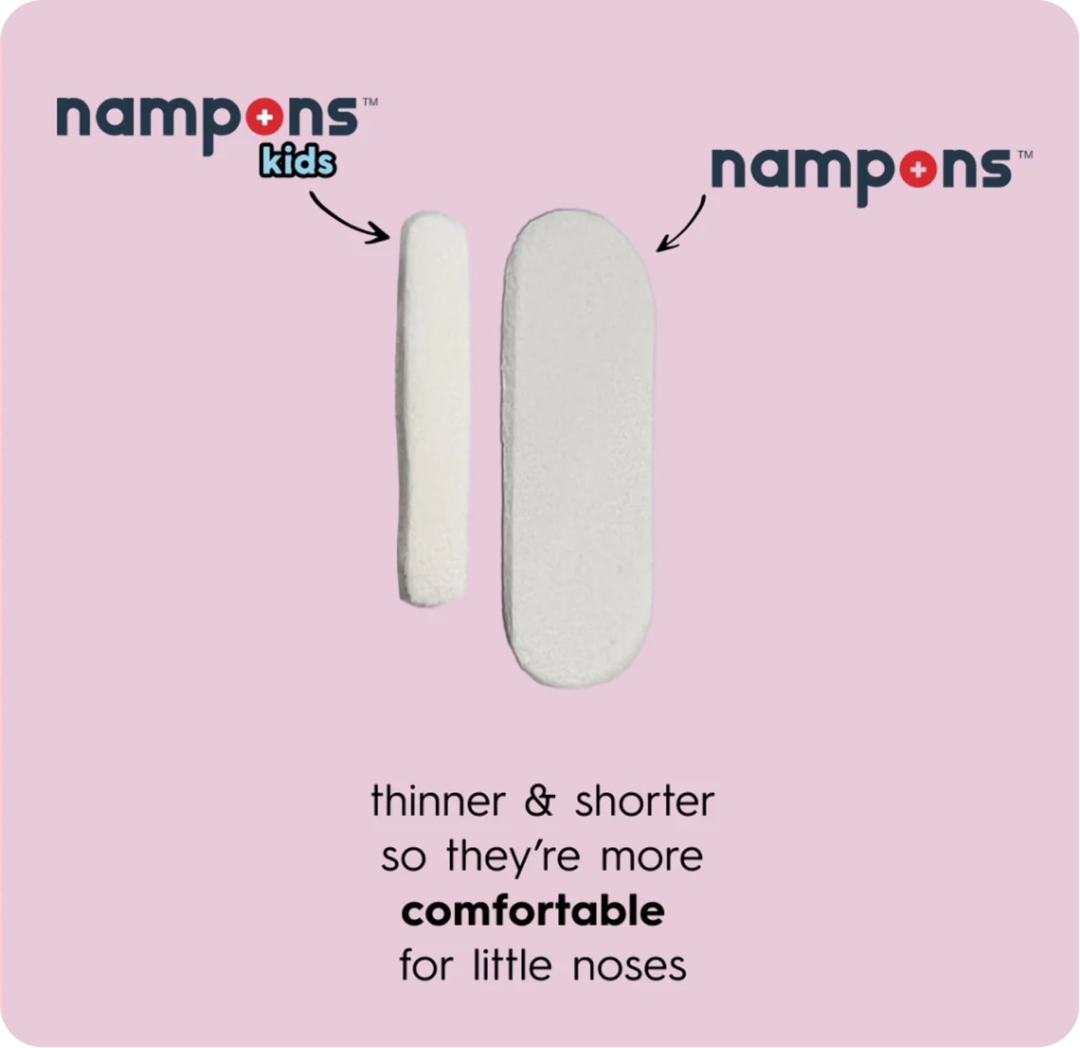 Nampons™ Kids for Nosebleeds - 12 Fast Nosebleed Stoppers with Hypoallergenic Clotting Agent