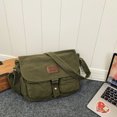 thumbnail image 1 of Bolsa De Mensajero Bolso de mensajero retro Todo-fósforo Lona Casual Hombres Mujeres Bolsos femeninos (Verde) Sywqhk Para Estrenar, 1 of 9