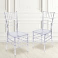 thumbnail image 2 of Flash Furniture Flash Elegance Crystal Ice Blue Stacking Chiavari Chair, Set of 2, 2 of 14