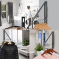 thumbnail image 2 of Tendedero retráctil para colgar en la pared plegable para lavadero baño caravana acero inoxidable aluminio gris, 2 of 7