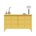thumbnail image 4 of Ameriwood Home Commo Franklin à 6 Tiroirs en Jaune, 4 of 14