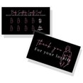thumbnail image 1 of Body Sculpting Loyalty Discount Cards | 50 Pack | 2x3.5” inch Business Card Size | Black with Pink Design, 1 of 5
