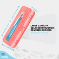 thumbnail image 5 of Enday Pencil Case Box School Supplies Storage Organizer Double Deck 7 Compartments Red 8", 5 of 7