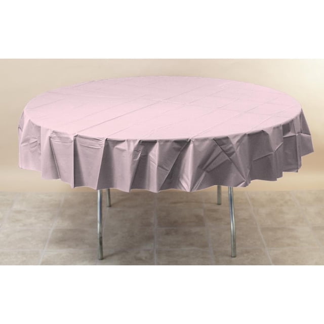 Touch Of Color Housse de Table Ronde en Plastique Octy-Round Rose Classique