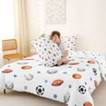 thumbnail image 4 of jejeloiu American Rugby Game Full Size Comforter Sets,Baseball Football Print Bedding Sets For Kids Reversible 3 Pieces, 4 of 7
