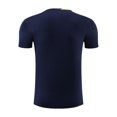 thumbnail image 3 of inlzdz Kids Boys Soccer Jersey Short Sleeve Breathable Athletic T-Shirt Tee Football Badminton Navy Blue 3XS, 3 of 7