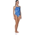 thumbnail image 2 of Arena Women's Shattered Glass Light Drop Back MaxLife One Piece Swimsuit Royal 24, 2 of 6