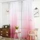 thumbnail image 4 of Cortina transparente con degradado para ventana, dormitorio, balcón (degradado rosa), 4 of 11