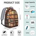 thumbnail image 6 of Waterproof School Backpack for Teens - Ergonomic Book Lover Backpack with Spinal Support, Breathable Straps & Durable Lightweight Design for College Students & Commuters, 6 of 6