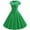 Green, variant on Mikilon Womens Dress on Sale Women Vintage Short Sleeve Swing 50s Housewife Casual Evening Party Prom Dress Party Dress for Woman Yellow S